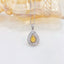 14K GOLD 0.73 CTW NATURAL YELLOW DIAMOND & DIAMOND NECKLACE