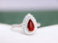 14K GOLD 1.80 CTW NATURAL RUBY & DIAMOND RING