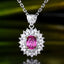 14K GOLD 0.57 CT NATURAL PADPARADSCHA SAPPHIRE & SAPPHIRE PENDANT