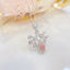 14K GOLD 0.70 CTW NATURAL PINK DIAMOND & DIAMOND NECKLACE