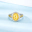 14K GOLD 1.38 CTW NATURAL YELLOW DIAMOND & DIAMOND RING