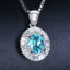 14K GOLD 1.05 CTW NATURAL PARAIBA TOURMALINE & DIAMOND PENDANT