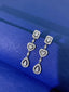 14K GOLD 0.72 CTW NATURAL H DIAMOND EARRINGS