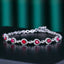 14K GOLD 1.65 CTW NATURAL RUBY & DIAMOND BRACELET