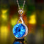 14K GOLD 10.67 CTW NATURAL TOPAZ & DIAMOND PENDANT