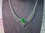 14K GOLD 11.58 CTW VIVID GREEN NATURAL EMERALD & DIAMOND NECKLACE