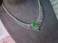 14K GOLD 11.58 CTW VIVID GREEN NATURAL EMERALD & DIAMOND NECKLACE