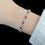 14K GOLD 4.86 CTW NATURAL RUBY & DIAMOND BRACELET