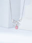 14K GOLD 0.53 CTW NATURAL PINK DIAMOND & DIAMOND NECKLACE