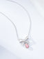 14K GOLD 0.53 CTW NATURAL PINK DIAMOND & DIAMOND NECKLACE