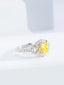 14K GOLD 1.43 CTW NATURAL YELLOW DIAMOND & DIAMOND RING