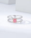 14K GOLD 0.49 CTW NATURAL PINK DIAMOND & DIAMOND RING