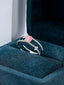 14K GOLD 0.49 CTW NATURAL PINK DIAMOND & DIAMOND RING