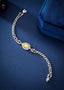 14K GOLD 2.53 CTW NATURAL YELLOW DIAMOND & DIAMOND BRACELET