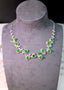 14K GOLD 8.89 CTW VIVID GREEN NATURAL EMERALD & DIAMOND NECKLACE