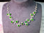 14K GOLD 8.89 CTW VIVID GREEN NATURAL EMERALD & DIAMOND NECKLACE