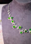 14K GOLD 8.89 CTW VIVID GREEN NATURAL EMERALD & DIAMOND NECKLACE