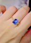 14K GOLD 3.32 CTW NATURAL SAPPHIRE & DIAMOND RING