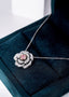 14K GOLD 0.29 CTW NATURAL PINK DIAMOND & DIAMOND NECKLACE