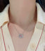 14K GOLD 0.29 CTW NATURAL PINK DIAMOND & DIAMOND NECKLACE