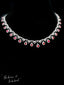14K GOLD 9.97 CTW NATURAL RUBY & DIAMOND NECKLACE