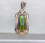 14K GOLD 1.45 CT NATURAL TOURMALINE & DIAMOND PENDANT