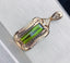 14K GOLD 1.45 CT NATURAL TOURMALINE & DIAMOND PENDANT