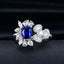 14K GOLD 1.93 CTW NATURAL SAPPHIRE & DIAMOND RING