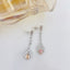 14K GOLD 0.96 CTW NATURAL PINK DIAMOND & DIAMOND EARRINGS