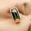 14K GOLD 4.00 CTW NATURAL TOURMALINE & DIAMOND RING