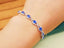 14K GOLD 3.05 CTW NATURAL SAPPHIRE & DIAMOND BRACELET