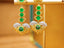 14K GOLD 4.19 CTW INTENSE GREEN NATURAL EMERALD & DIAMOND EARRINGS