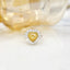 14K GOLD 1.92 CTW NATURAL YELLOW DIAMOND & DIAMOND RING