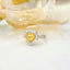 14K GOLD 1.92 CTW NATURAL YELLOW DIAMOND & DIAMOND RING