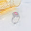 14K GOLD 1.19 CTW NATURAL PINK DIAMOND & DIAMOND RING/PENDANT