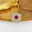 14K GOLD 1.76 CTW NATURAL RUBY & DIAMOND RING