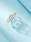 14K GOLD 1.62 CTW NATURAL YELLOW DIAMOND & DIAMOND RING