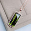 14K GOLD 9.38 CTW NATURAL TOURMALINE & DIAMOND PENDANT