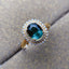 14K GOLD 1.4 CT NATURAL TOURMALINE & DIAMOND RING