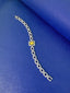 14K GOLD 3.34 CTW NATURAL YELLOW DIAMOND & DIAMOND BRACELET