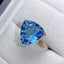 14K GOLD 11.5 CT NATURAL TOPAZ & DIAMOND RING