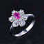 14K GOLD 0.54 CTW NATURAL PADPARADSCHA SAPPHIRE & DIAMOND RING