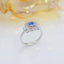 14K GOLD 1.56 CTW NATURAL BLUE DIAMOND & DIAMOND RING