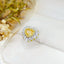 14K GOLD 2.24 CTW NATURAL YELLOW DIAMOND & DIAMOND RING/PENDANT