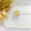 14K GOLD 2.24 CTW NATURAL YELLOW DIAMOND & DIAMOND RING/PENDANT