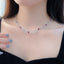 14K GOLD 5.27 CTW NATURAL RUBY & DIAMOND NECKLACE