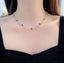 14K GOLD 5.27 CTW NATURAL RUBY & DIAMOND NECKLACE