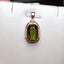 14K GOLD 6.85 CTW NATURAL TOURMALINE & DIAMOND PENDANT