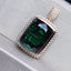 14K GOLD 13.25 CTW NATURAL TOURMALINE & DIAMOND PENDANT