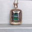 14K GOLD 13.25 CTW NATURAL TOURMALINE & DIAMOND PENDANT